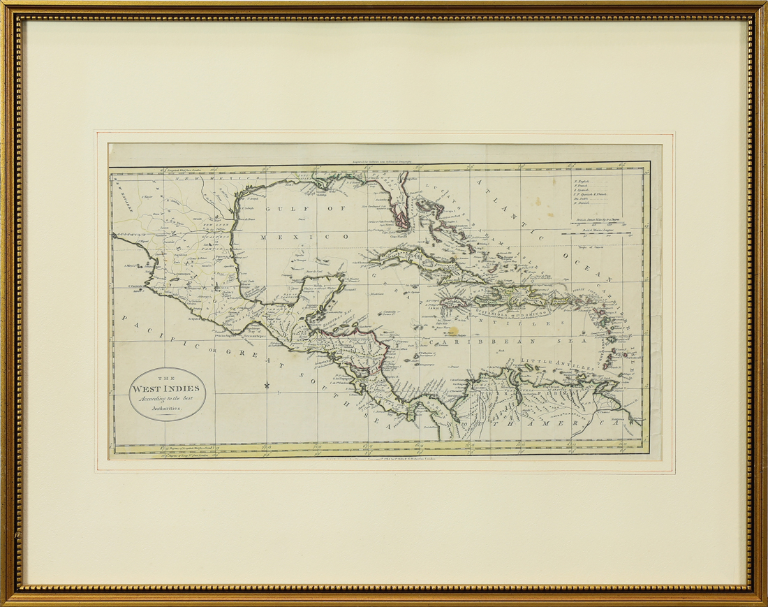 MAP, THE WEST INDIES ACCORDING TO