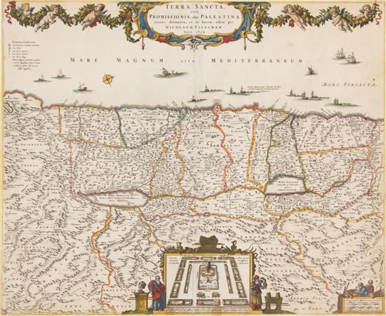 (MAP) VISSCHER NICOLAS Terra Sancta