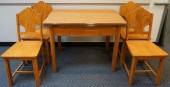 MAPLE AND FORMICA DINETTE TABL