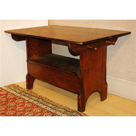 Maple and Pine Hutch Table 	 