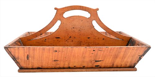 MAPLE AND TIGER MAPLE KNIFE TRAY,