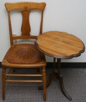 MAPLE BARLEY TWIST SIDE TABLE