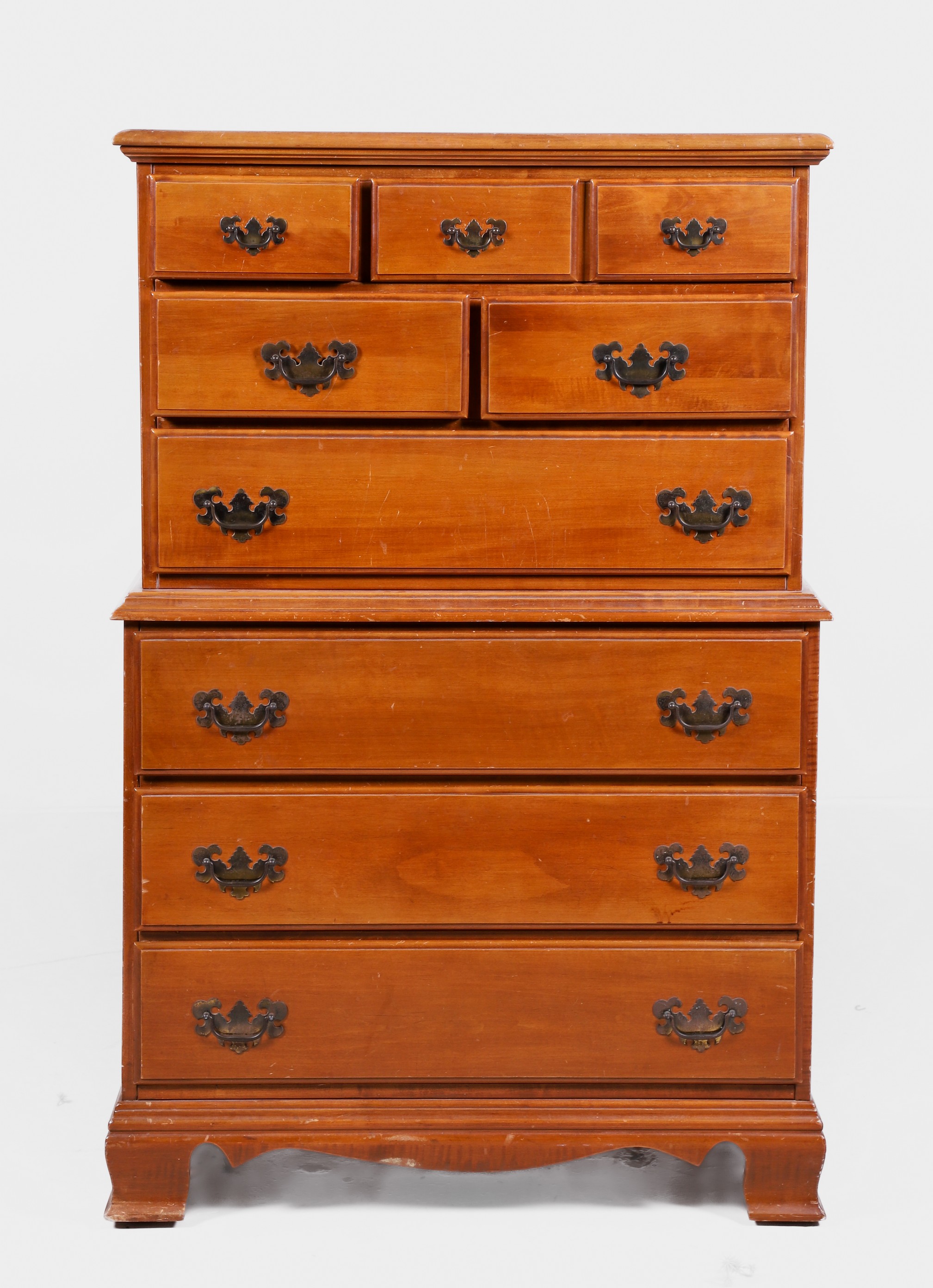 Maple chest on chest, top section