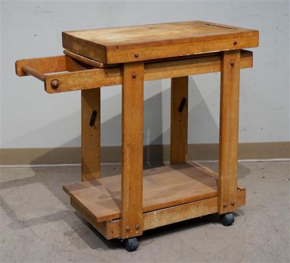 MAPLE FINISH BUTCHER BLOCK TEA
