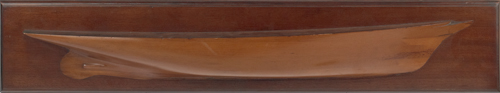 Maple half hull model late 19th
