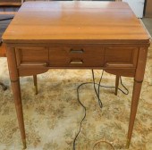 MAPLE SEWING CABINET WITH SING