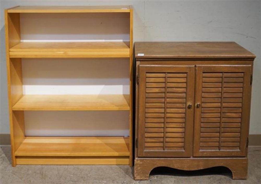 MAPLE SIDE CABINET AND OAK FINISH