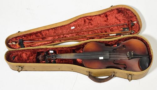 MAPLE VIOLIN WITH THREE BOWSMaple