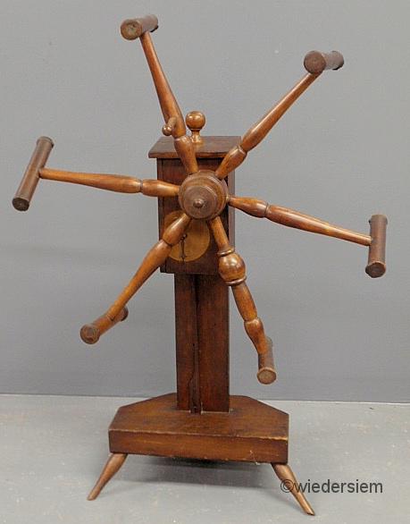 Maple wool winder late 18th c. with