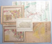 [Maps] Five lithographs of Vir