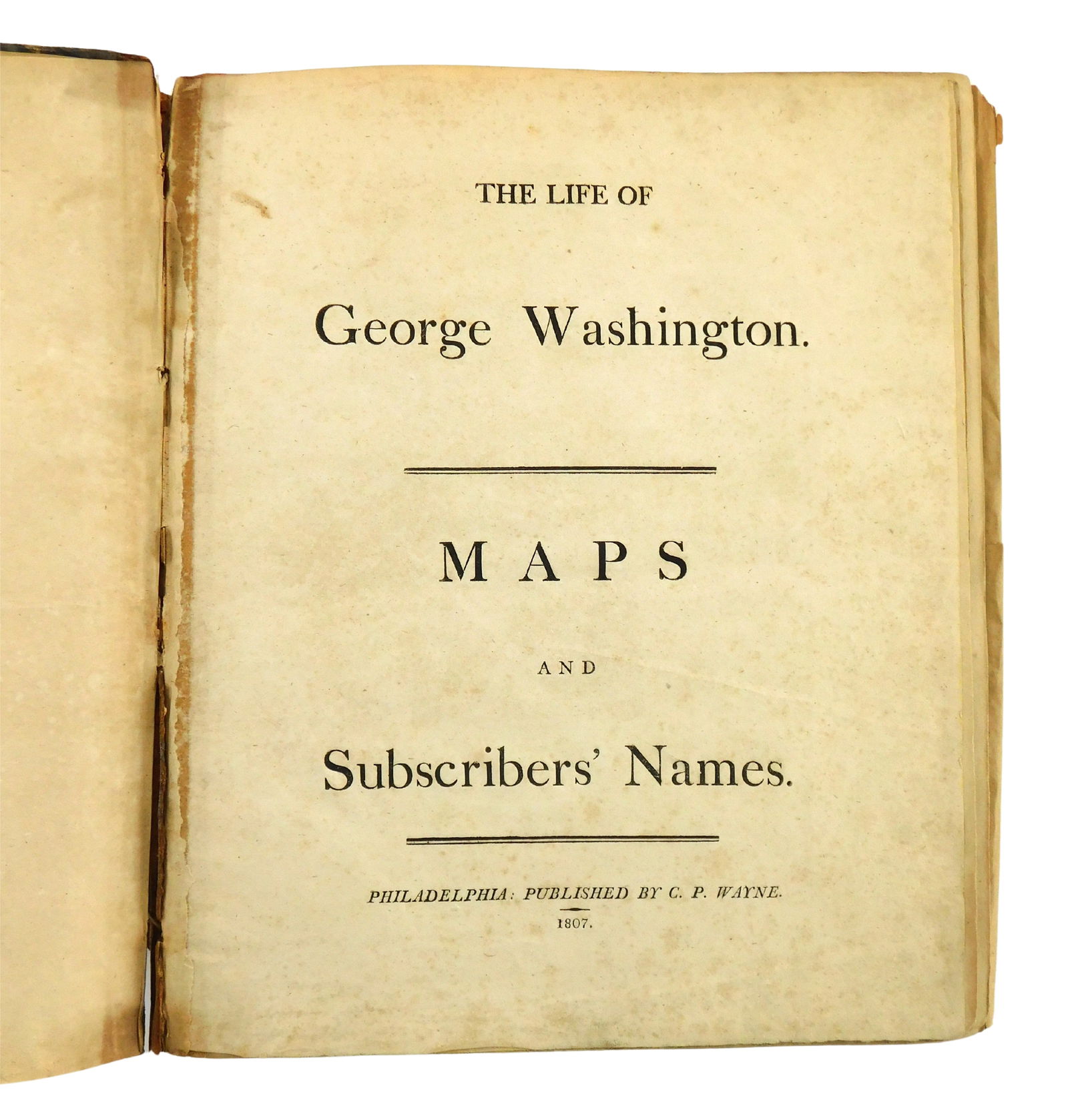MAPS: JOHN MARSHALL "THE LIFE OF