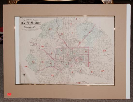 [Maps: Maryland] Tinted map from