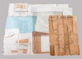 [Maps] Nine printed handbills