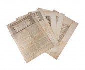 MAPS OF ROME, 6 MAP FRAGMENTS
