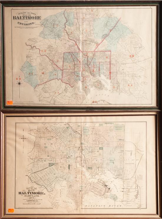 [Maps] Two Baltimore subjects by E.