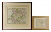 MAPS: TWO FRAMED MAPS OF ZUTPH