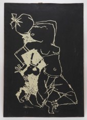 MAQBOOL FIDA HUSAIN ABSTRACT W