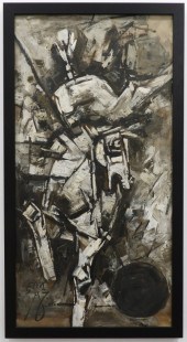 MAQBOOL FIDA HUSAIN CUBIST HOR