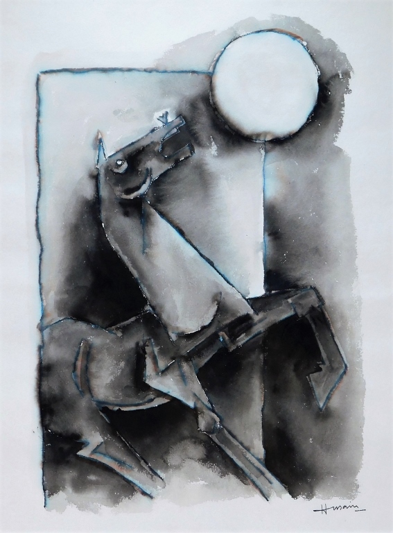 MAQBOOL FIDA HUSSAIN CUBIST HORSE