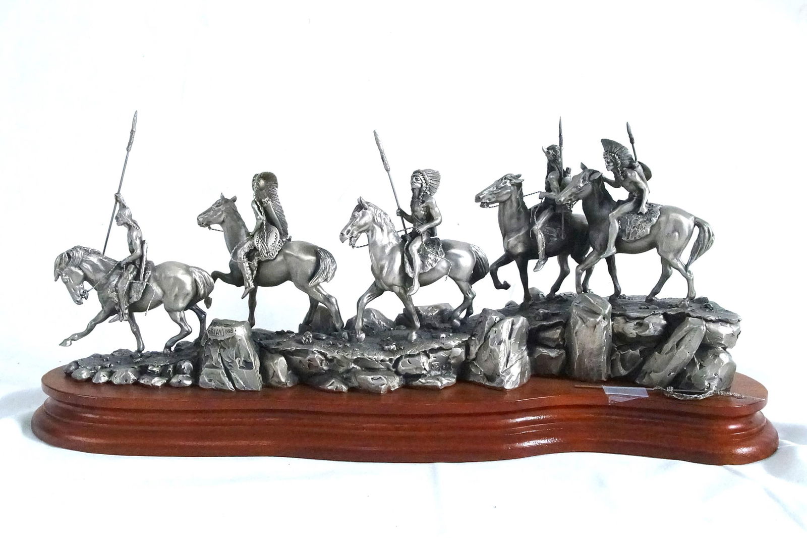 "MARAUDERS" PEWTER SCULPTURE BY