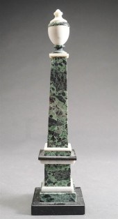MARBLE AND ALABASTER OBELISK T