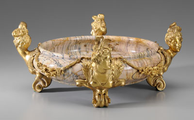 Marble Basin, Bronze Doré Mounts