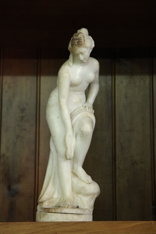 MARBLE BUST. Full length nude