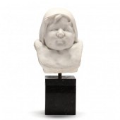 MARBLE BUST OF A YOUNG CHILD,
