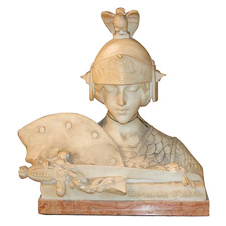 Marble Bust of Joan of Arc 