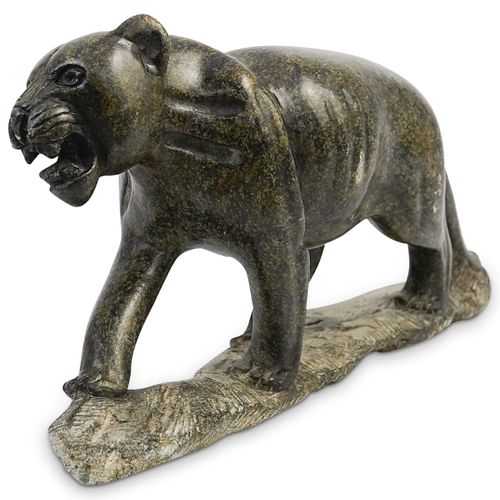 MARBLE CARVED PANTHER