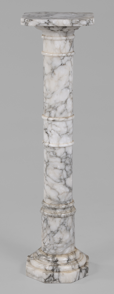 Marble Column-Form Pedestal 20th