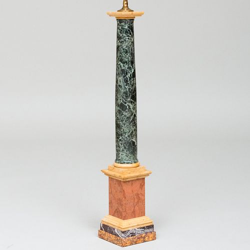 MARBLE COLUMNAR TABLE LAMP35 x 5