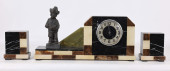 MARBLE GARNITURE CLOCK SET<br>