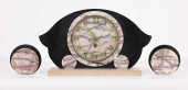MARBLE GARNITURE CLOCK SET<br>