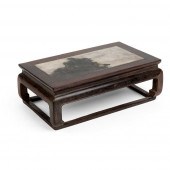 MARBLE-INSET ZITAN CORNER-LEG