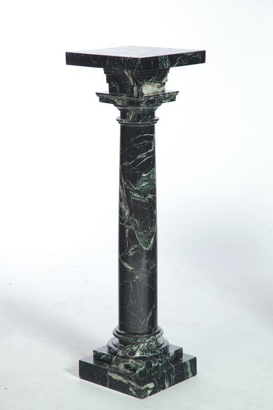 MARBLE PEDESTAL.  American or