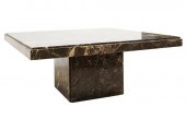 MARBLE PEDESTAL COFFEE TABLEMa