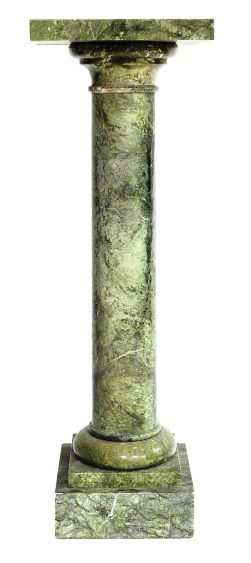 MARBLE PEDESTAL, LIGHT TO DARK