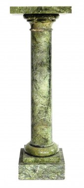 MARBLE PEDESTAL, LIGHT TO DARK