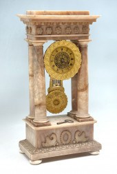 MARBLE PORTICO CLOCK: Portico