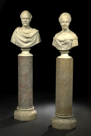 Marble Portrait Bust of Samuel
