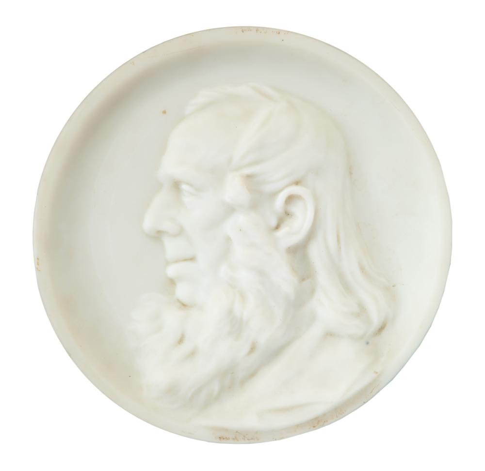 MARBLE PROFILE PORTRAIT ROUNDEL