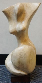 MARBLE SCULPTURE OF FEMALE TOR
