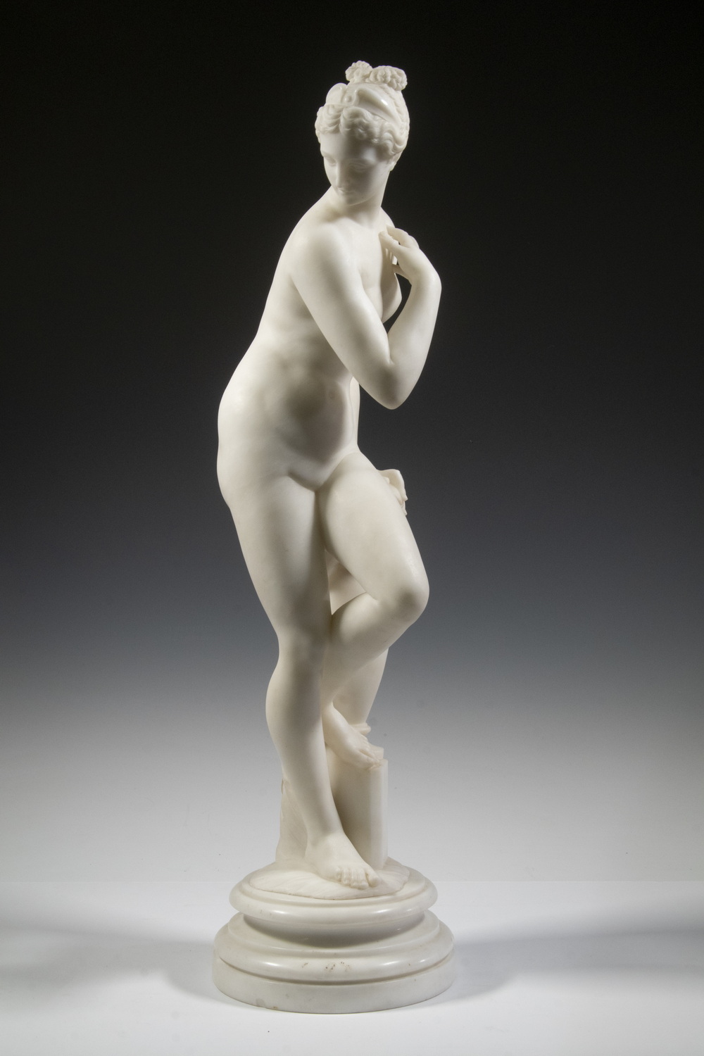 MARBLE SCULPTURE Standing Nude