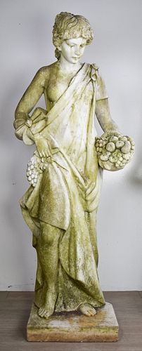 MARBLE STATUE DEPICTING