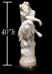 MARBLE STATUE 'LE SONGE D'UNE