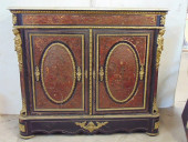 MARBLE TOP BOULLE INLAID CABIN