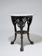 MARBLE TOP CAFE TABLECircular