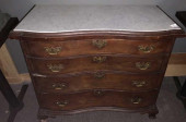 MARBLE TOP CHEST OXBOW FRONT,