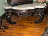 MARBLE TOP COFFEE TABLE, TURTL